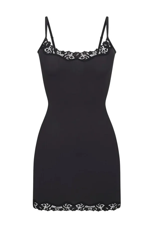 SKIMS Lace Slip Dress - Image 4