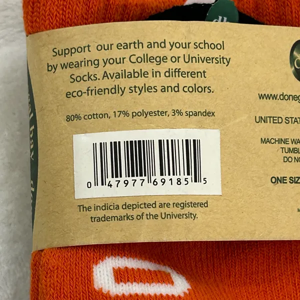 Oregon State Beavers NCAA Football Orange Donegal Bay Calf High College Socks - Image 6