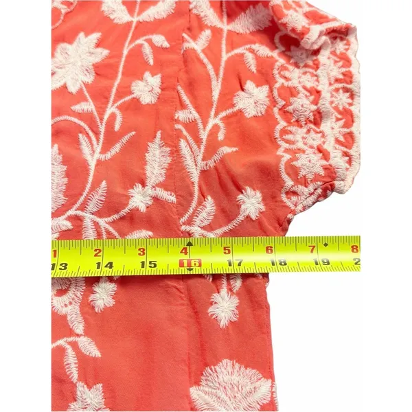 Solitaire Womens Boho Festival Embroidered Cardigan Top Size L Floral Cottage - Image 6
