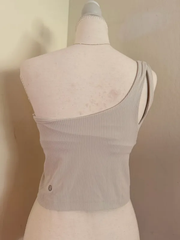 lululemon athletica One-Shoulder Ribbed Tank — Light Gray - Image 5