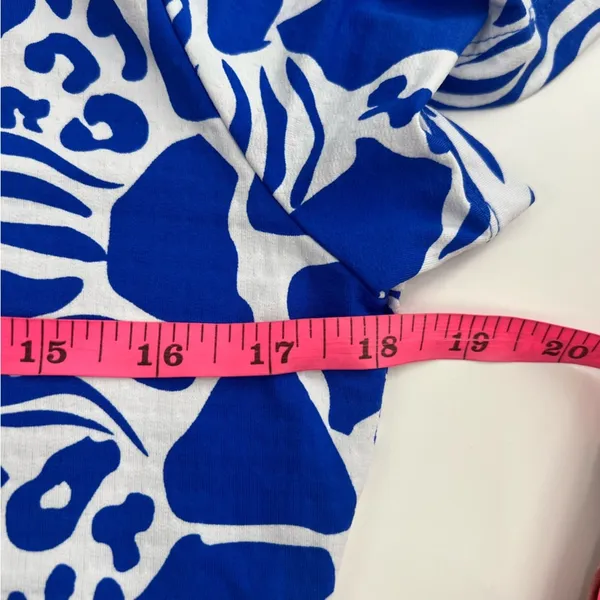 IBKUL BIANCA ROYAL‎ BLUE Short Sleeve Mock Golf Shirt Sz S - Image 7