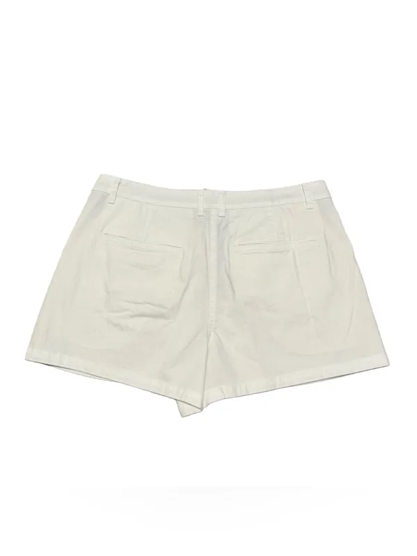 J. Crew Heritage Pleated Shorts Women's 10 Chino White Cotton Casual Preppy NWT - Image 6