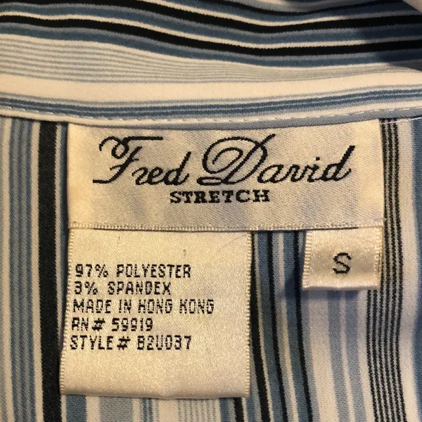 🎉4 for $20 Fred David Stretch Button Down, size small - Image 6