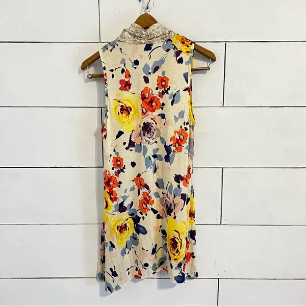 Anthropologie Weston Wear Sleeveless Floral Tunic. Size Medium. - Image 2