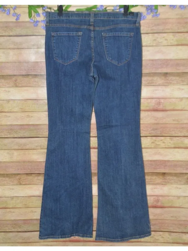 KanCan Jeans Women 15/31 Blue Mid Rise Flare Kick Stretch Denim - Image 5