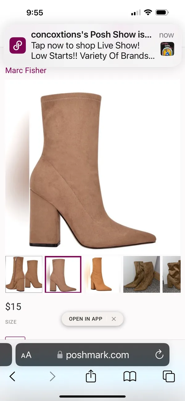 Marc Fisher LTD Suede Larry Pointed Toe Boots - Image 5