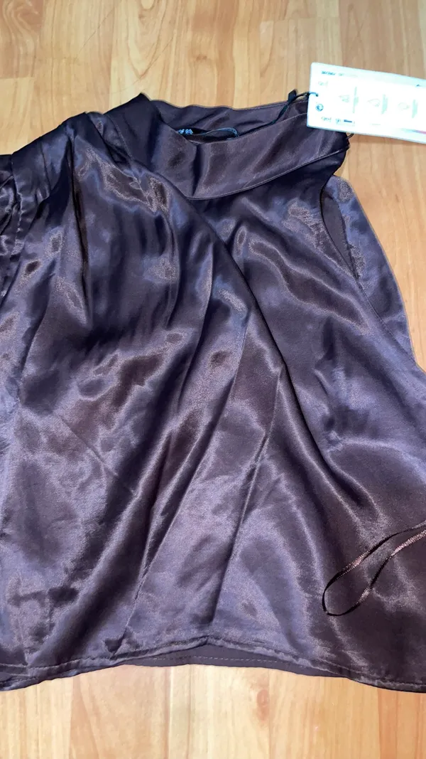ZARA Brown Half Sleeve Shirt - Image 3