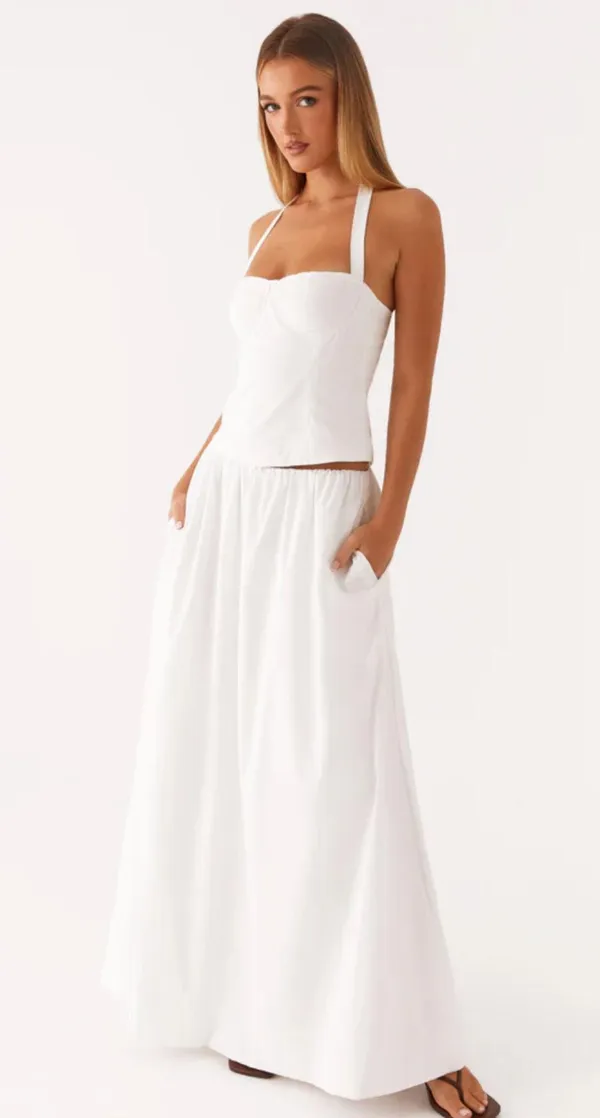 Peppermayo Exclusive - Cheryl Bustier Halter Top - White - Image 5