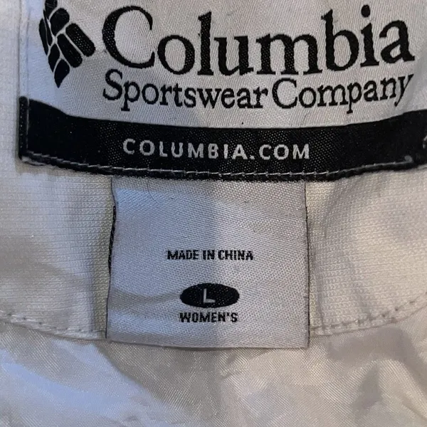 columbia sport‎ women white burgundy red winter ski jacket xl5865 large STAINS - Image 11