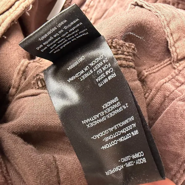 Free People Hard Crushin' Plush Cargo Pants Chocolate Merlot Utility Gorpcore 6 - Image 11