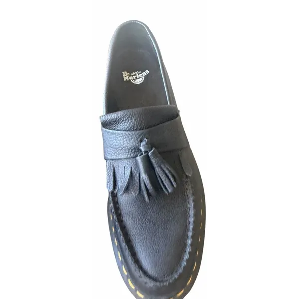 Dr. Martens Adrian Quad Black Platform Chunky Leather Tassle Loafer Women’s 9 - Image 6