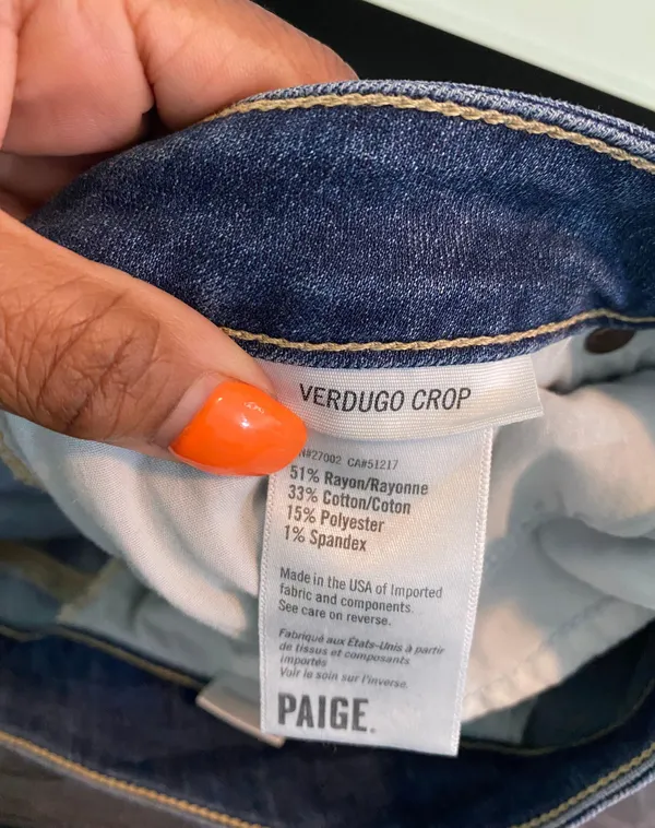 Paige Janson Verdugo Crop Jeans Size 32 - Image 11