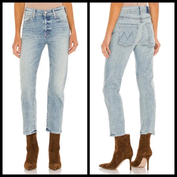 💕MOTHER SUPERIOR💕 Scrapper Ankle Jeans Light Wash Rigid Wild Calling 28 NWOT - Image 8