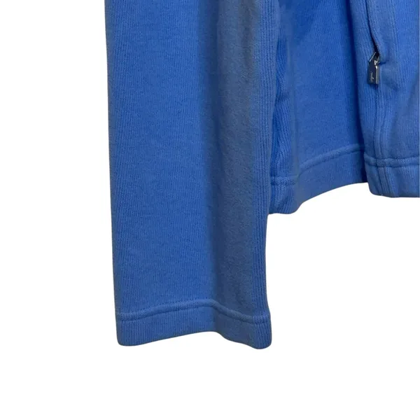 Tommy Bahama Womens Blue Full Zip Mockneck Fleece Jacket Stretch XL TW5192 - Image 5
