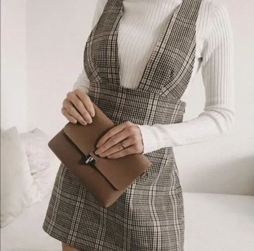 Zara plaid pinafore sleeveless mini dress - Image 8