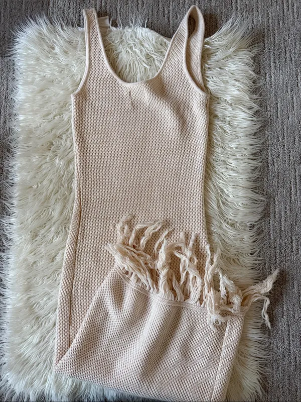 Future Collective Crochet Fringe Sleeveless Dress - Image 8