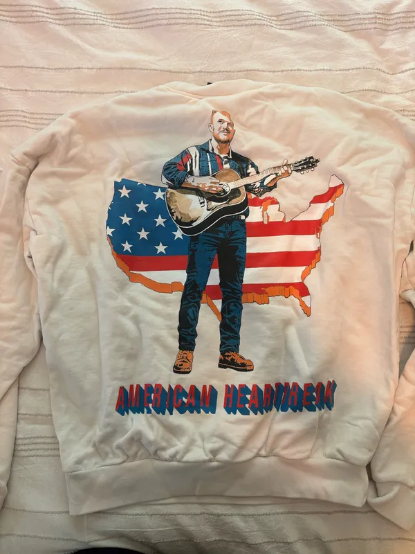 Zach Bryan crewneck White - Image 3