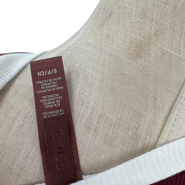 Skims Soft Lounge Ringer T-Shirt Long Dress Maxi Maroon Red Size Small‎ - Image 11