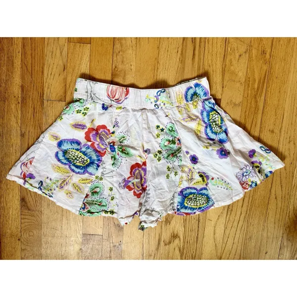 Lilka Anthropologie Floral Cotton Flowy Shorts XS High Rise Boho Multicolor - Image 3