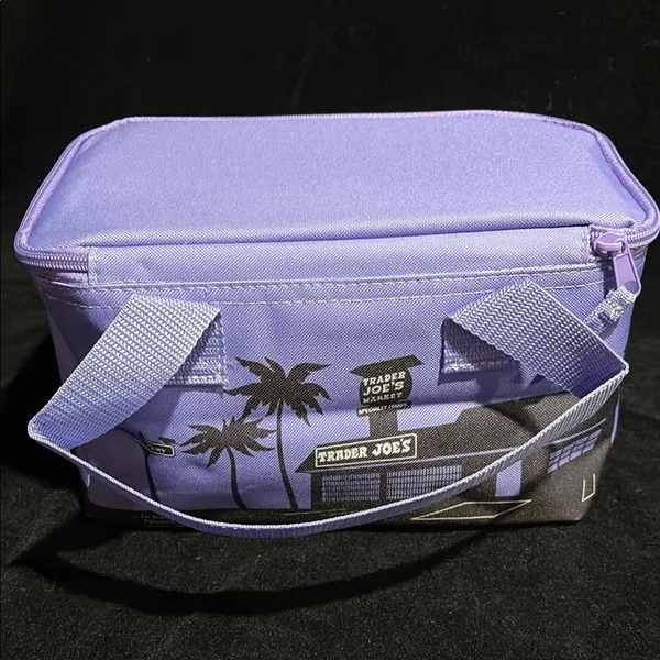 Trader Joe's Purple Mini Insulated Tote Bag NWT Lavender - Image 3