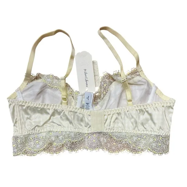 Free‎ People x For Love & Lemons Yellow Gingham Longline Bra Medium NWT - Image 5