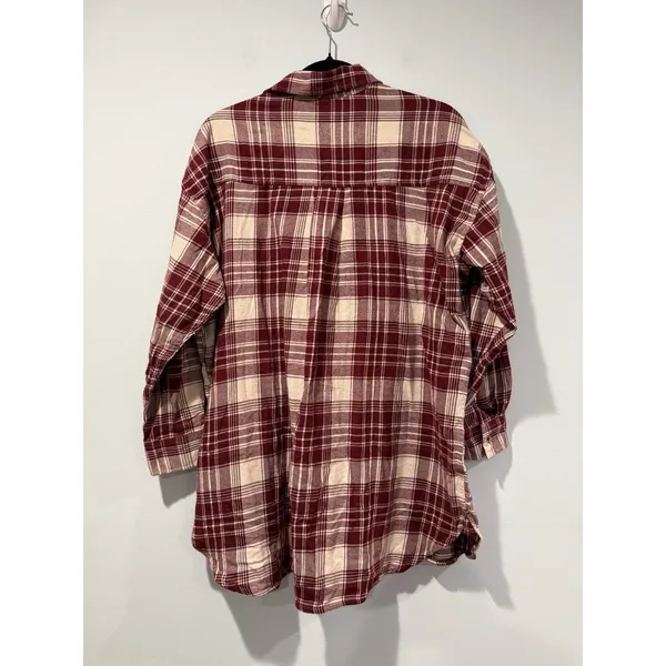 NEW Pact Shirt Womens XS/S Flannel Plaid 100% Organic Cotton Oversized Western - Image 3