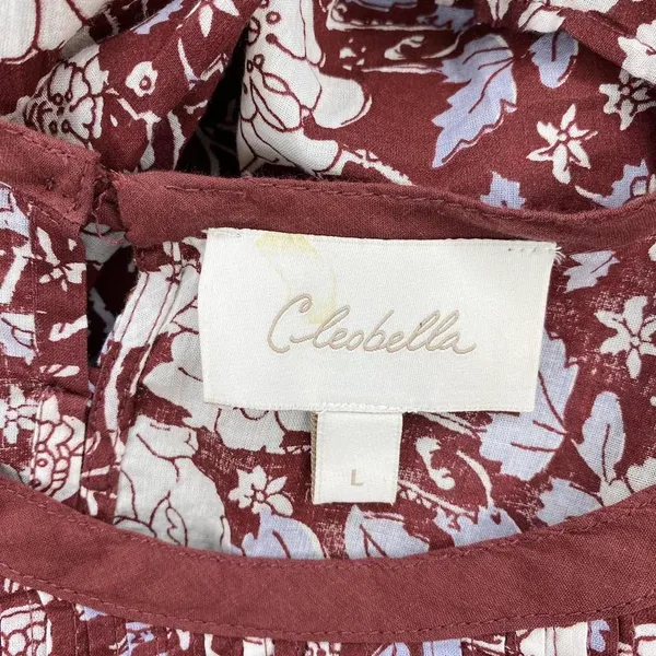 Cleobella Brown & White Floral Crochet Cottage Blouse - Image 7
