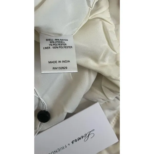 Lovers + Friends Cream Pleated Halter Cutout‎ Top XL - Image 6