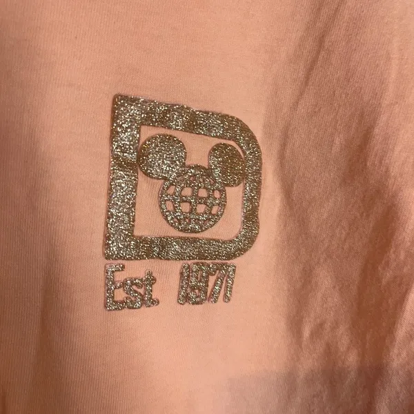 Walt Disney World peach and gold spirit jersey tee - Image 4