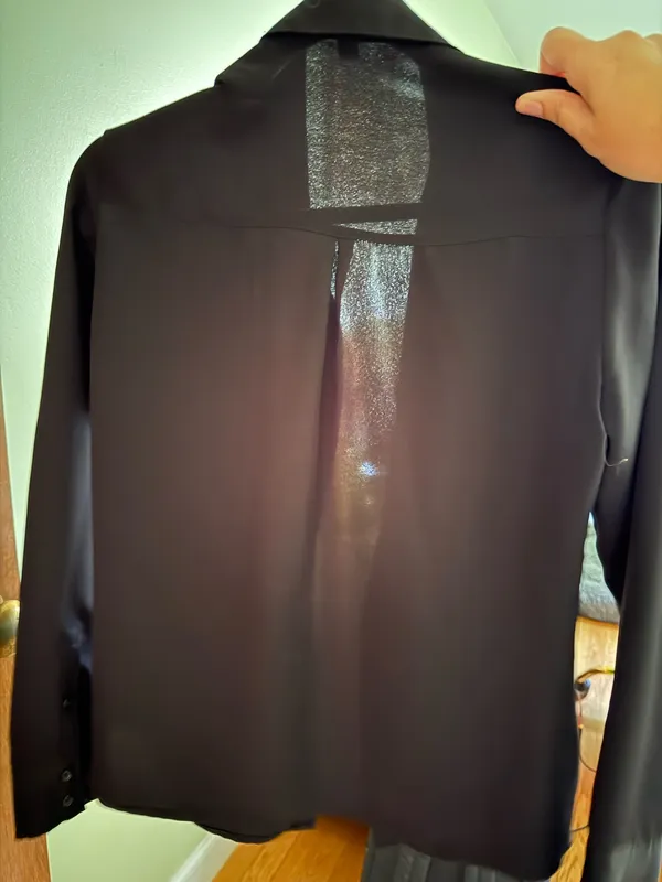 Sheer black button up - Image 3