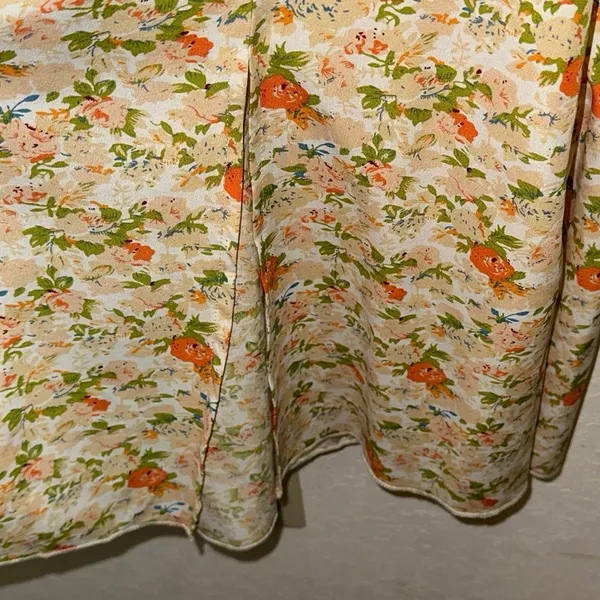 Shein Floral Cottagecore Dress Large Puff Sleeve Square Neck‎ Midi - Image 2
