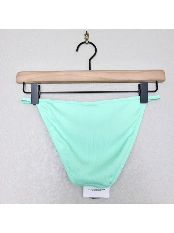 NWT Peixoto Glow Bomba Tinga Bikini Bottom XS Mint Ribbed Triangle Swimsuit - Image 9