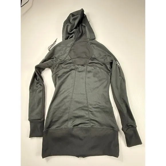 Outfitter trading Breckenridge‎ Colorado Full Zip Hoodie Jacket Thumb Holes S - Image 8