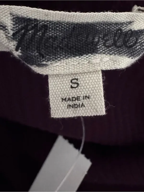 Madewell 90s Camisole Womens Small Ribbed Lace Spaghetti Strap Burgundy Top - Image 7