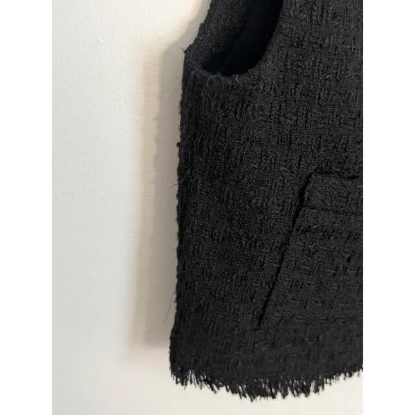 Evereve Winona Black Tweed Vest size small - Image 5