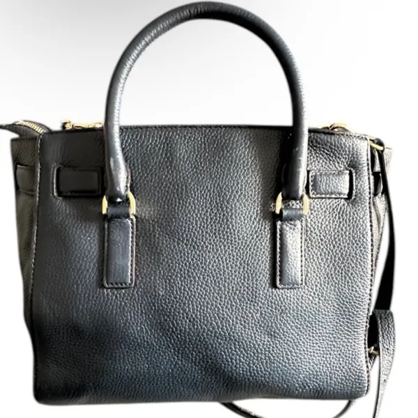Michael Kors Traveler Satchel in Navy Pebbled Leather - Image 3