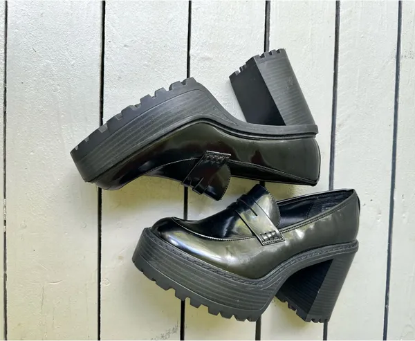 Madden Girl Chunky Block Heel Platform Y2K Goth Shoes ~8 - Image 3