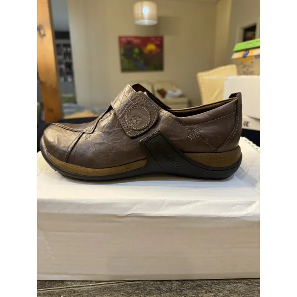 Romika Milla 61 Shoe Adjustable Strap‎ Brown Leather Comfort Womens 37 US 6-6.5 - Image 2