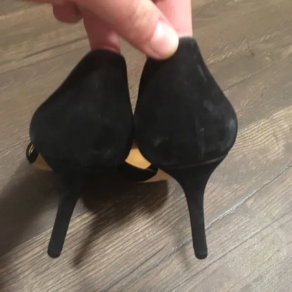 J Crew black suede heels Black Size 8.5 - Image 3