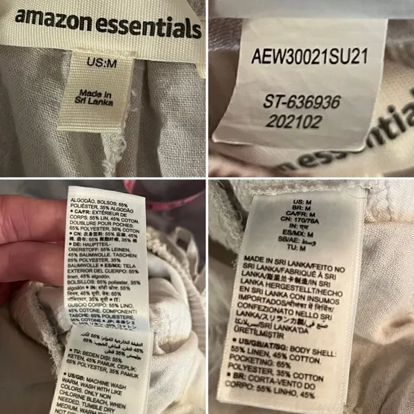 Amazon Essentials Women's 4.5" Inseam Drawstring Linen Blend Short M Tan Size M - Image 6