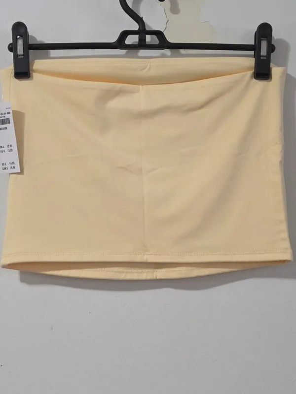 Hollister Soft Stretch Seamless Fabric Tube Top - Butter Yellow - Women's Size M - Image 4