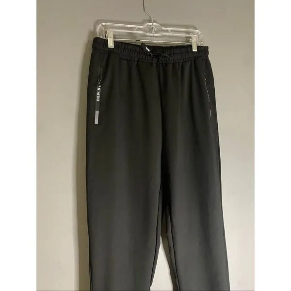 New Sport Black Quick Dry Athletic Sweat Pants Zipper Pockets Size XL NWOT - Image 2
