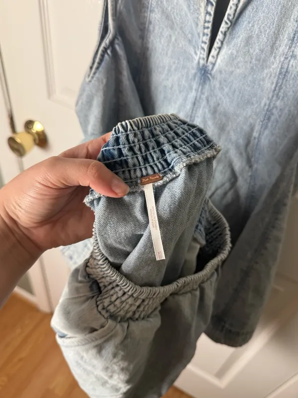 Free People Cassius Denim Set in Bleachout XS - Image 10
