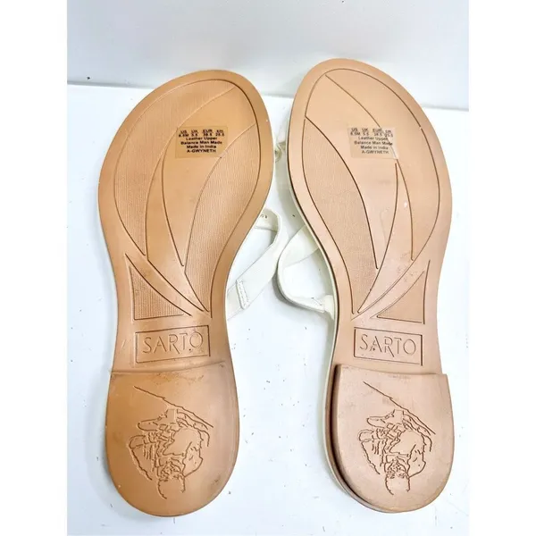 Sarto by Franco Sarto Sandals Womens Size 8.5 Leather Gwyneth Slip On‎ Shoes - Image 9