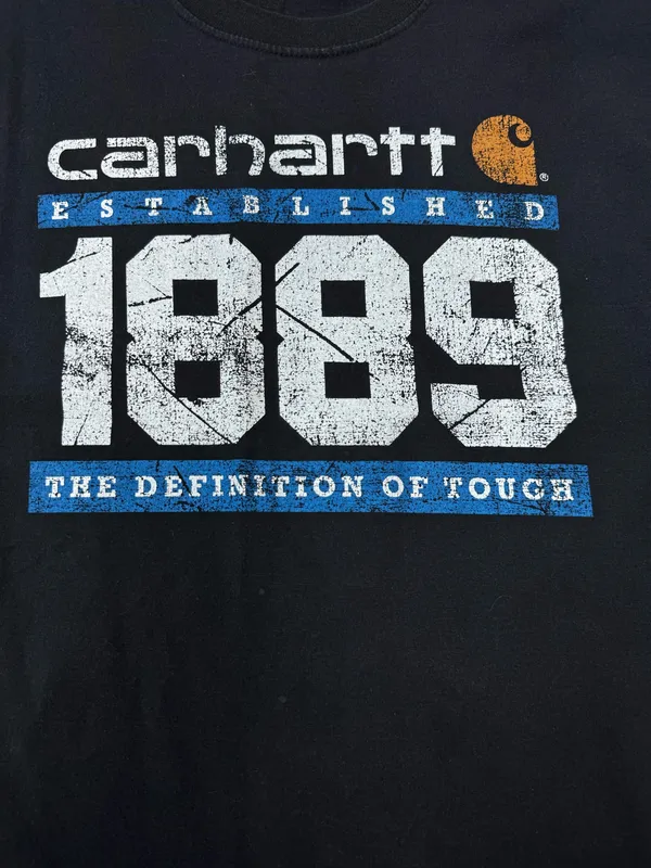 Carhartt Mens Black Long Sleeve Shirt Size Large - Image 2