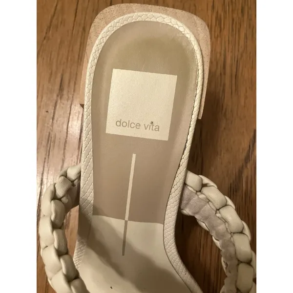 Dolce Vita Women’s Beige Zeno Braided Heels Sandals US 7 - Image 2