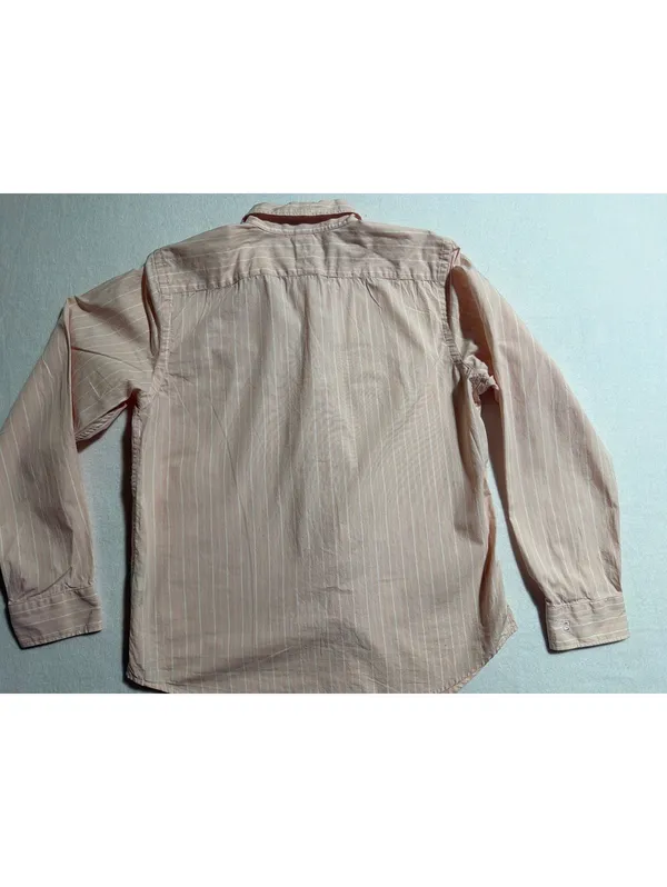 Chaps Petite Pink Striped Button-Up Shirt Size PM - Image 6