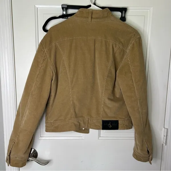 Baby Phat Y2k corduroy button up jacket tan size medium - Image 6