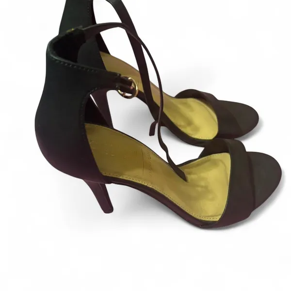 LC Lauren Conrad Black Open-Toe 4 inch Heels with ankle strap 8.5 - Image 2