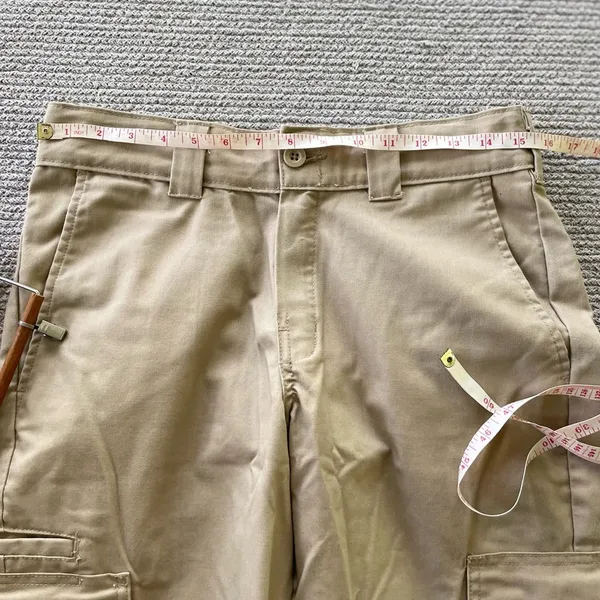 Dickies Flex Slim Straight Cargo Workwear Khaki Pants Size 31 x 32 - Image 7